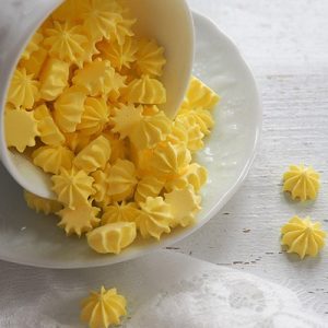 Сахарные фигурки мини-безе желтые, 50 г.