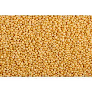 Посыпка шарики желтые перламутровые, 50 гр.