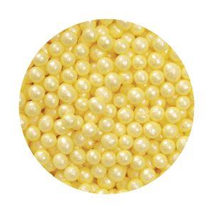 Посыпка шарики сахарные жемчуг желтый, 50 г.