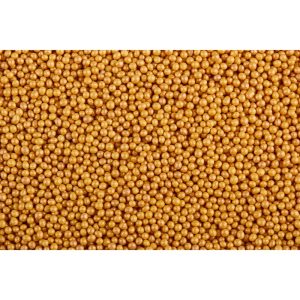 Посыпка, шарики золотые мини №12, 1 мм., 50 г.