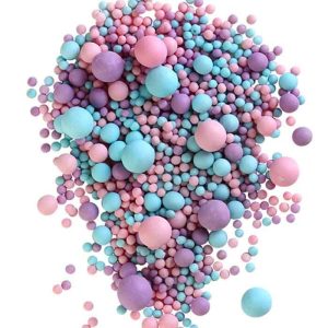 Драже рисовое в глазури, микс  (голубое/сиреневое/розовое), №298 М, 50 грамм