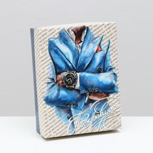 Подарочная коробка «Мужская», 16.5×12.5×5.2 см