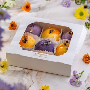 Коробка для клубники в шоколаде/моти/пирожных ПРЕМИУМ 20*20*5 см.