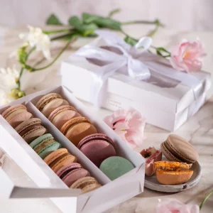 Коробка для макарон на 2 ряда ПРЕМИУМ 20*11,4*5,5 см.