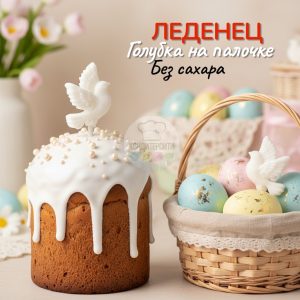 Леденец на палочке "Голубка" 3 шт.