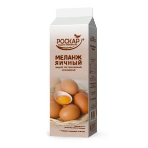 МЕЛАНЖ яичный жидкий пастеризованный 1 л, РОСКАР, РОССИЯ