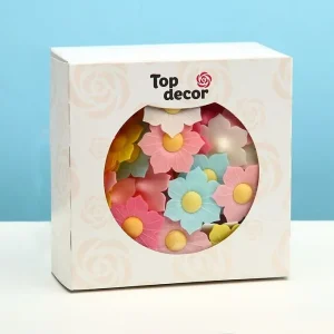 Цветы вафельные "Нарциссы микс" , 6 шт комплект